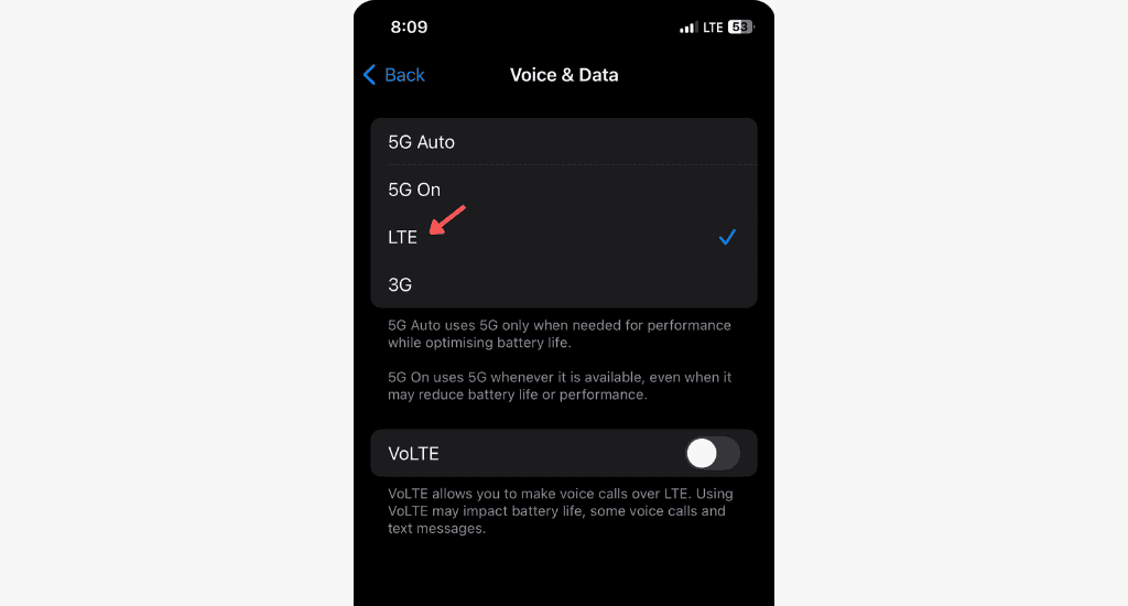 ios voice and data networks