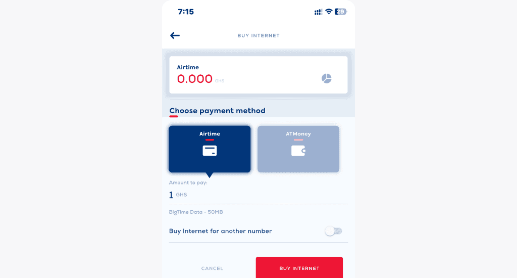 bigtime data payment methods