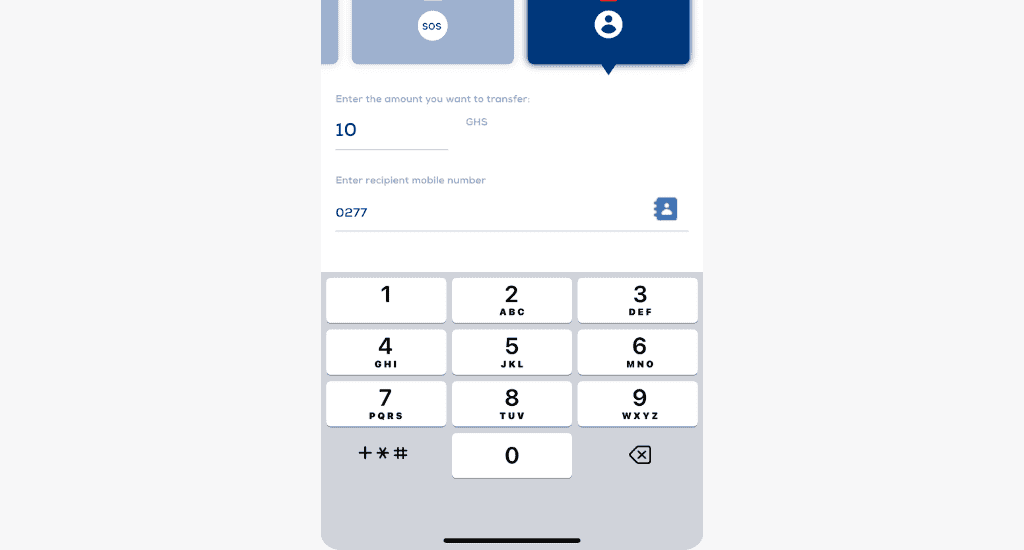 enter credit amount and number