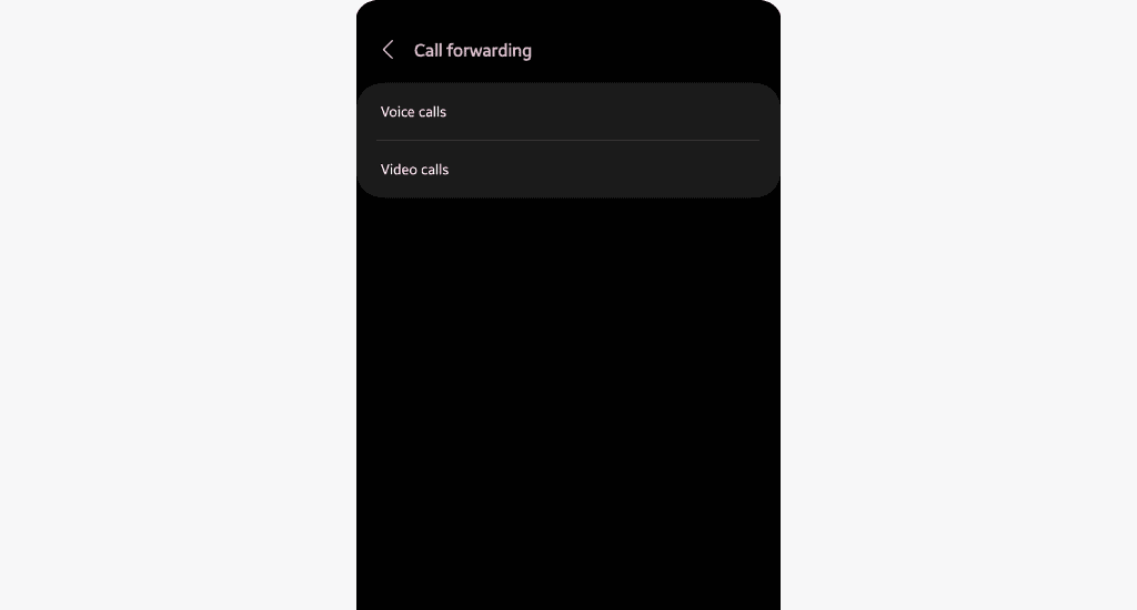 android call forwarding options