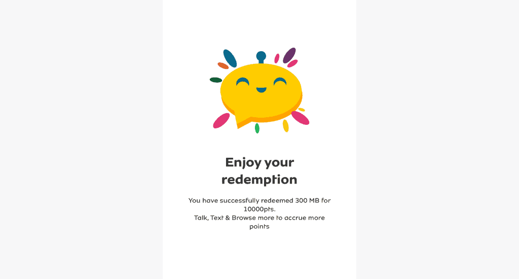 mtn loyalty points redemption successful