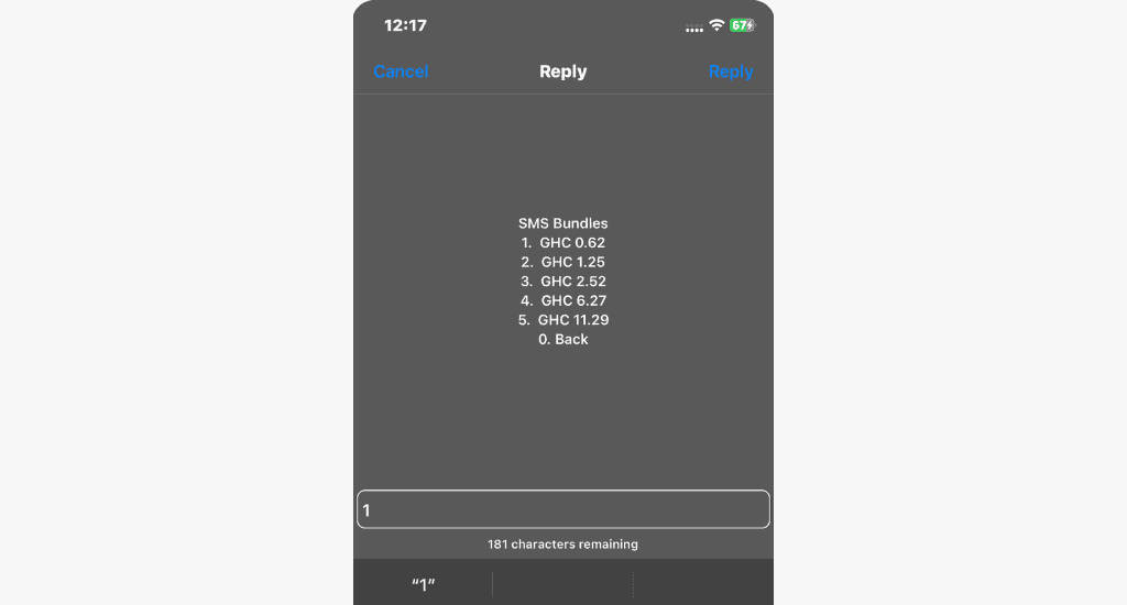 mtn sms bundle pricing