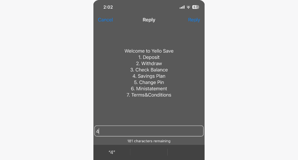 mtn yello save savings menu