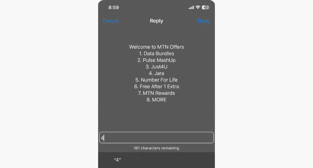 mtn offers ussd menu