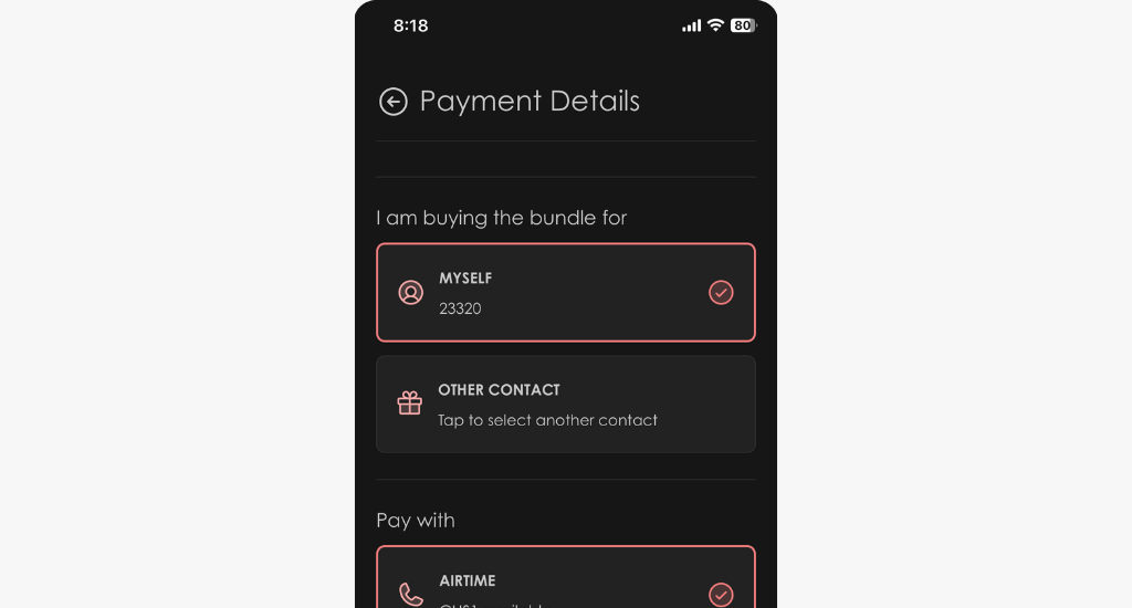 telecel night king payment details