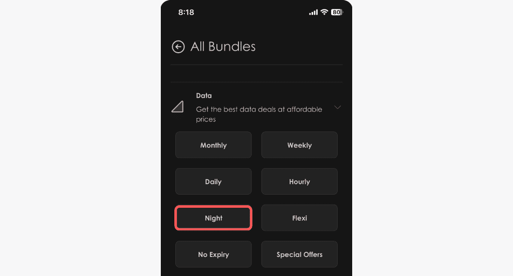 telecel play data options