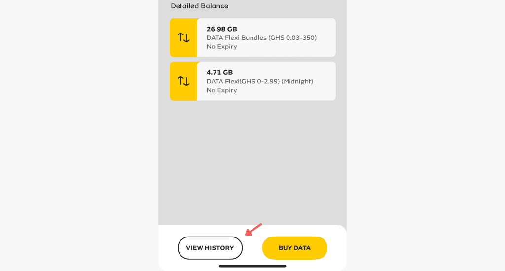 view mtn data history