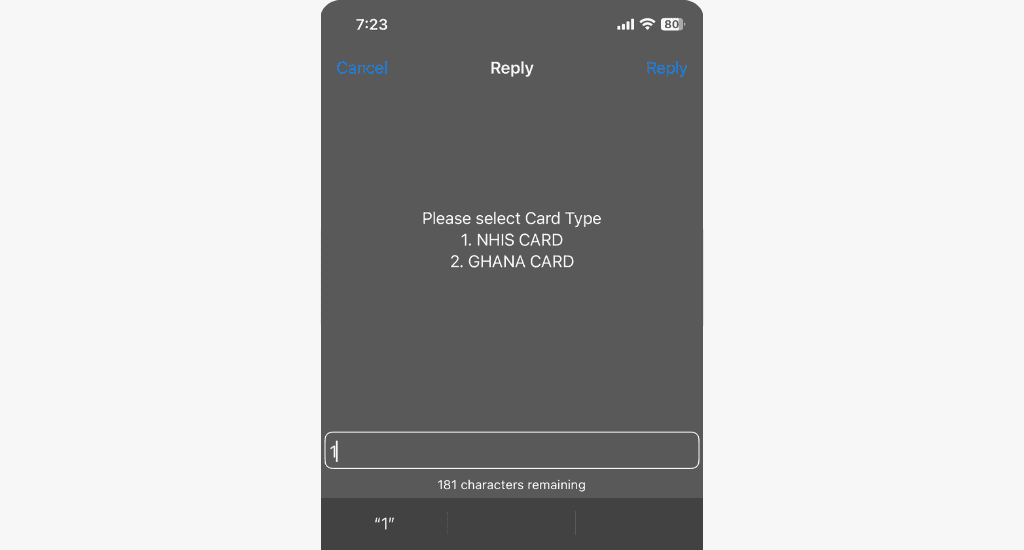 choose card type