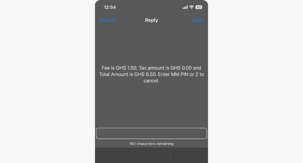enter mtn mobile money pin