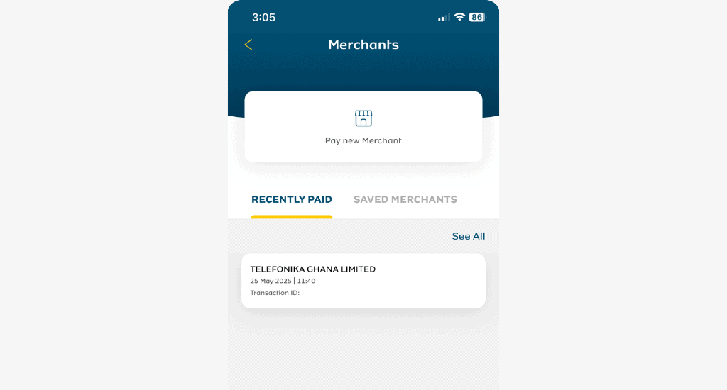 pay new merchant
