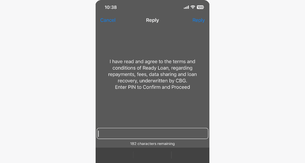 accept telecel ready loan terms