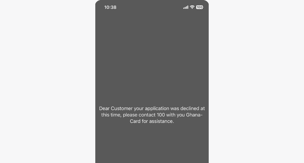 telecel ready loan application status