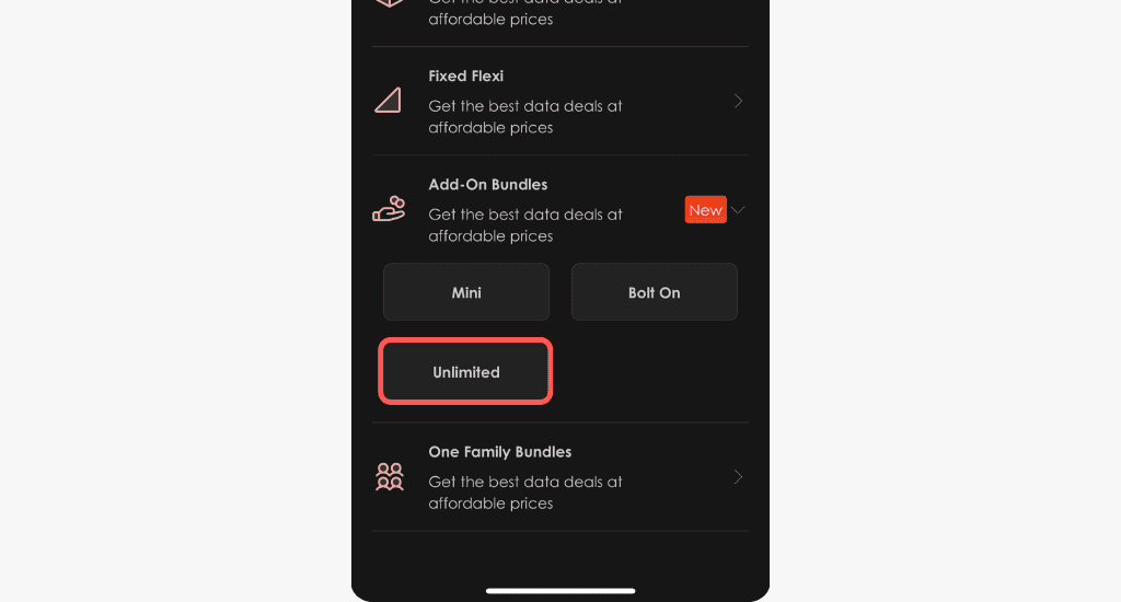 telecel unlimited add-on bundles
