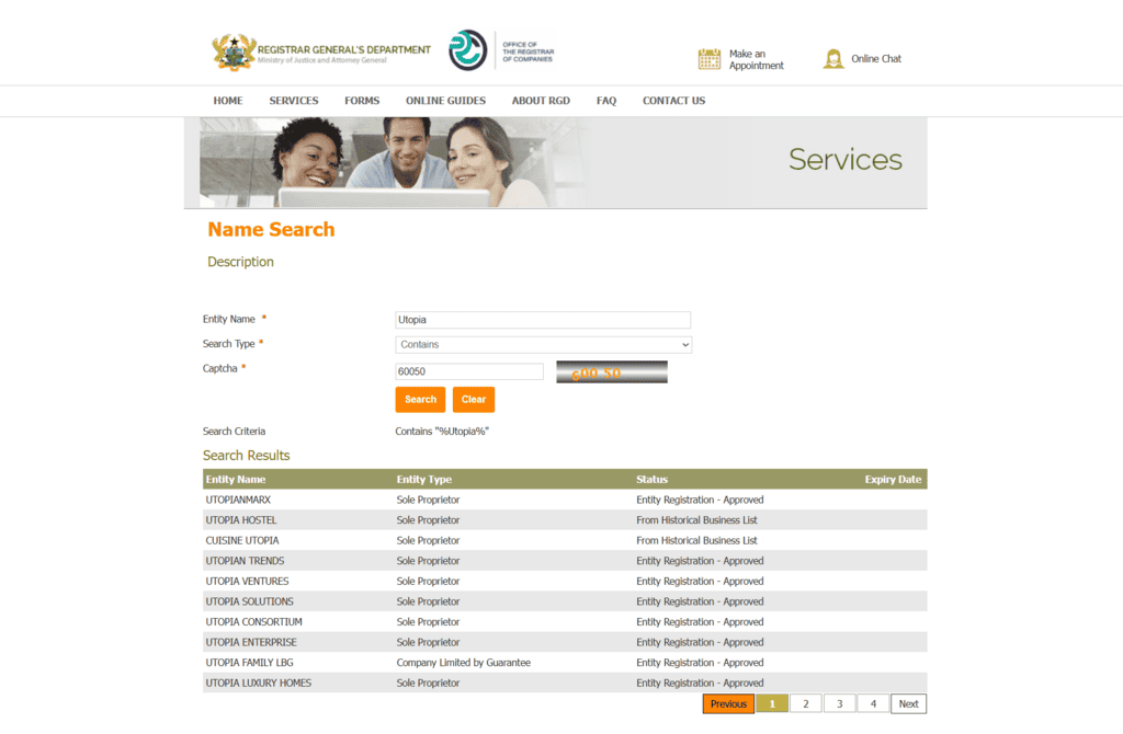 rgd business name search results
