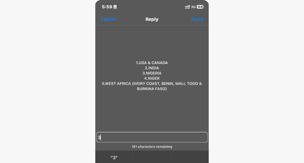airteltigo idd regions