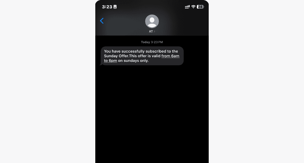 airteltigo special offer successfully subscribed